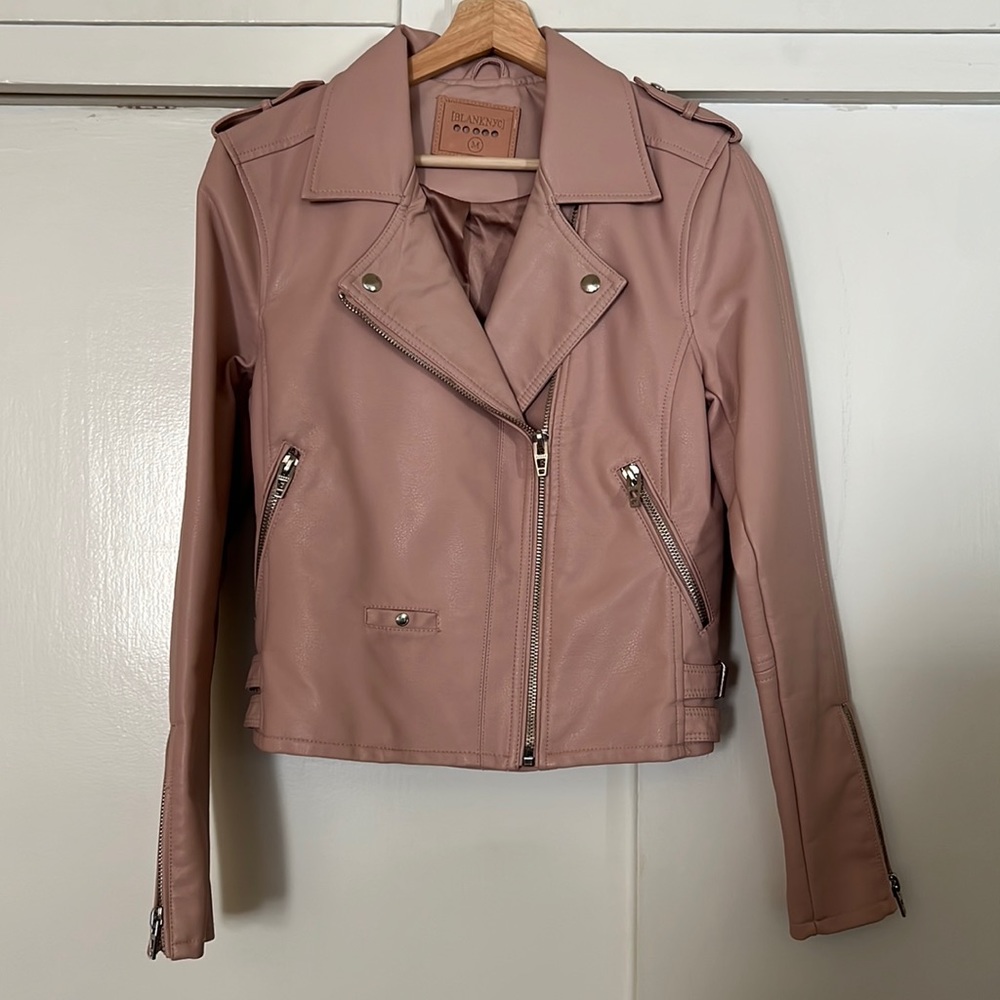 BLANK NYC, Light Pink Moto Jacket - Picture 3 of 8